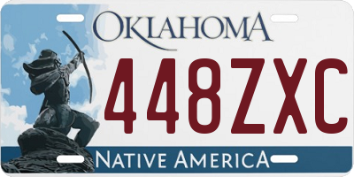 OK license plate 448ZXC