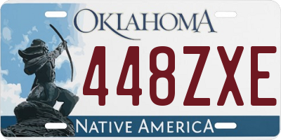 OK license plate 448ZXE