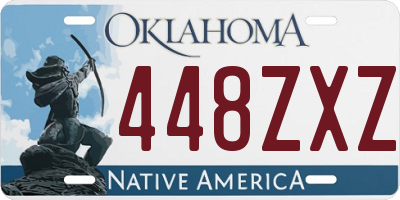 OK license plate 448ZXZ