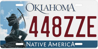 OK license plate 448ZZE