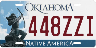 OK license plate 448ZZI