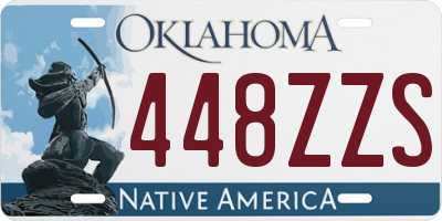 OK license plate 448ZZS