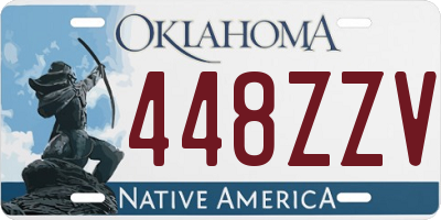 OK license plate 448ZZV