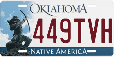 OK license plate 449TVH