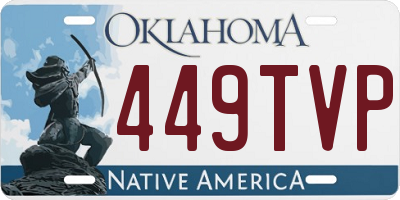 OK license plate 449TVP