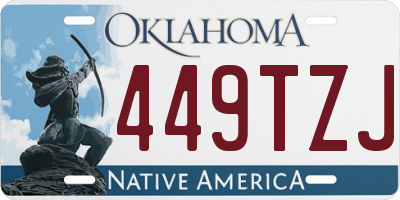 OK license plate 449TZJ
