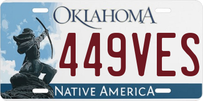 OK license plate 449VES