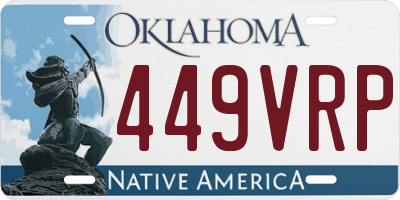OK license plate 449VRP
