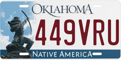 OK license plate 449VRU