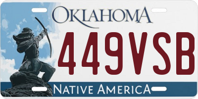 OK license plate 449VSB