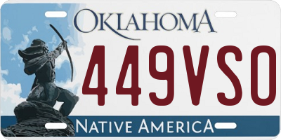 OK license plate 449VSO