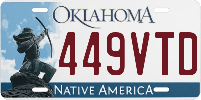 OK license plate 449VTD
