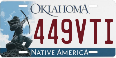 OK license plate 449VTI