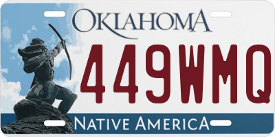 OK license plate 449WMQ