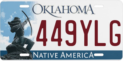 OK license plate 449YLG