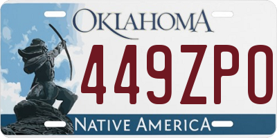 OK license plate 449ZPO