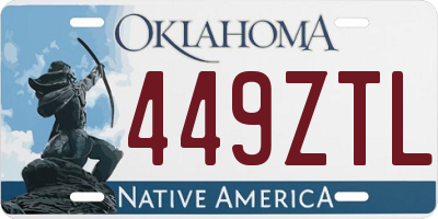 OK license plate 449ZTL