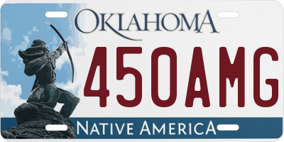 OK license plate 450AMG