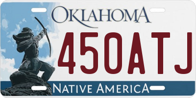 OK license plate 450ATJ