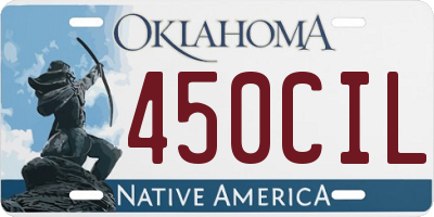OK license plate 450CIL