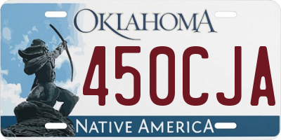 OK license plate 450CJA