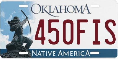 OK license plate 450FIS