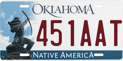 OK license plate 451AAT