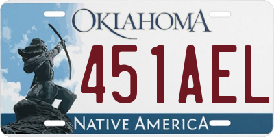 OK license plate 451AEL