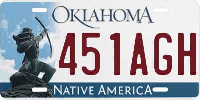 OK license plate 451AGH