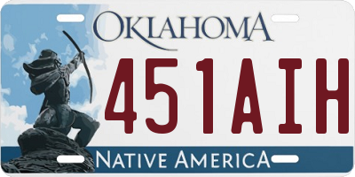 OK license plate 451AIH