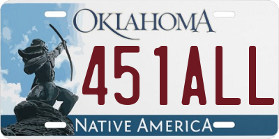 OK license plate 451ALL