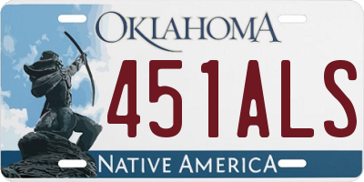 OK license plate 451ALS