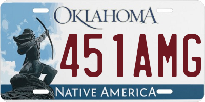 OK license plate 451AMG