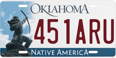 OK license plate 451ARU