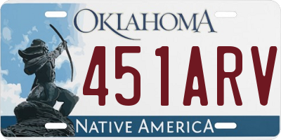 OK license plate 451ARV