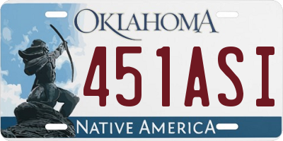 OK license plate 451ASI