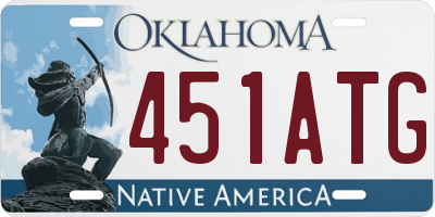 OK license plate 451ATG