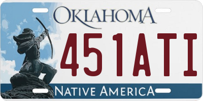 OK license plate 451ATI
