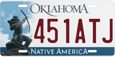 OK license plate 451ATJ