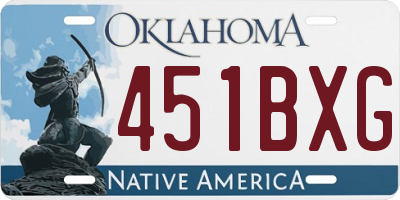 OK license plate 451BXG