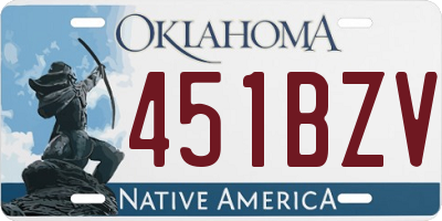 OK license plate 451BZV