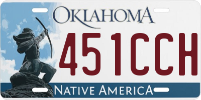 OK license plate 451CCH