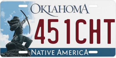 OK license plate 451CHT