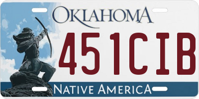 OK license plate 451CIB