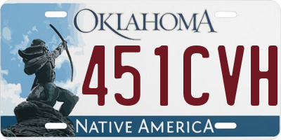 OK license plate 451CVH