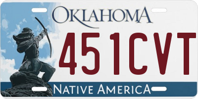 OK license plate 451CVT