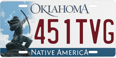 OK license plate 451TVG