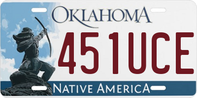 OK license plate 451UCE