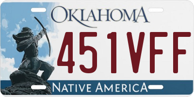 OK license plate 451VFF