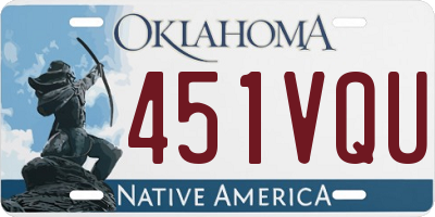 OK license plate 451VQU